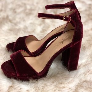 Candie’s Velvet Pumps